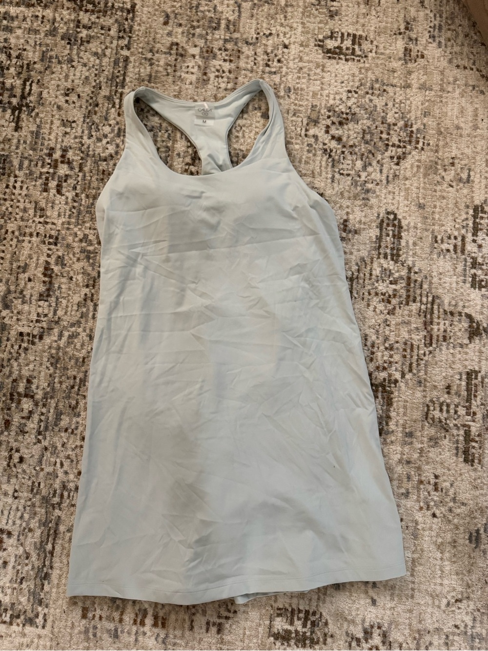CALIA by Carrie Underwood Light Blue Athletic Racerback Romper